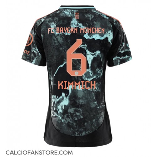 Maglia Calcio Bayern Munich Joshua Kimmich #6 Seconda Divisa Donna 2024-25 Manica Corta